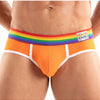 Herren Slips Pride - Bequeme, bunte Low-Rise Unterwäsche Orange | TOF Paris