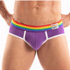 Herren Slips Pride - Bunter Bund, Figurbetont & Komfortabel, Lila | TOF Paris