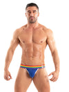 Jockstrap Herren Royal Blau - Bunter Bund, maximaler Komfort | TOF Paris
