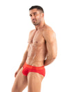 Slip Herren Rot - Weicher Baumwollstoff, Satin-Bund mit Logo | TOF Paris