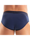 Slip Herren Marineblau - Weicher Baumwollkomfort mit Satin-Bund | TOF Paris