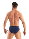 Slip Herren Marineblau - Weicher Baumwollkomfort mit Satin-Bund | TOF Paris
