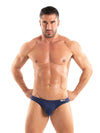 Bikini Slip Marineblau - Weicher Baumwoll-Stretch, Logo-Bund | TOF Paris