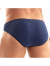 Bikini Slip Marineblau - Weicher Baumwoll-Stretch, Logo-Bund | TOF Paris