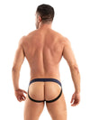 Jockstrap Marineblau - Weicher Baumwollmix mit Jacquard-Bund | TOF Paris