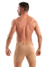 Chino Shorts Herren Slim Fit braun - Stretch, 5 Taschen, Sommer | TOF Paris