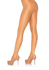 Hautfarbene elegante semi-opake Strumpfhose mit sanftem Glanz von Leg Avenue – Ansicht 2