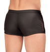 Schwarze Herren-Pants im Mattlook mit transparenten Netz-Einsätzen von NEK – Ansicht 6