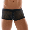 Schwarze enge Herren-Pants aus Stretch-Spitze mit Knopfleiste von Svenjoyment – Ansicht 2