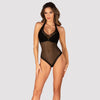 Schwarz-transparenter Stringbody Medilla mit blickdichten Cups von Obsessive