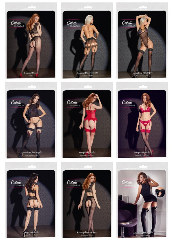 Strumpf-Vorteilspaket mit Top-Sellern aus der Cottelli-Legwear-Kollektion von Cottelli