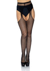 Netz-Strumpfhose mit offenem Schritt | Leg Avenue