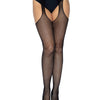 Netz-Strumpfhose mit offenem Schritt | Leg Avenue