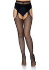 Netz-Strumpfhose mit offenem Schritt | Leg Avenue