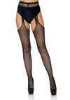 Netz-Strumpfhose mit offenem Schritt | Leg Avenue