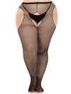 Netz-Strumpfhose mit offenem Schritt - Queen Size | Leg Avenue