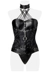 Corsage mit String | Grey Velvet SALE