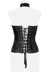 Corsage mit String | Grey Velvet SALE