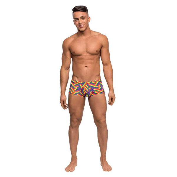 Mini Short im Print-Look für Herren - Mehrfarbig | Shots