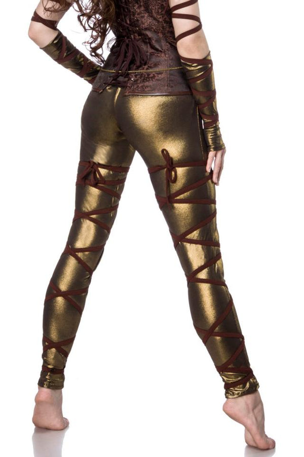 Sündhaft sexy Schnür-Leggings mit Armstulpen | Mask Paradise