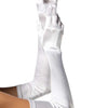 Weißer opernlanger Satinhandschuh für elegante Ballabende | Leg Avenue