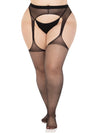 Verführerische Strapsstrumpfhose - Queen Size | Leg Avenue
