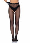 Strumpfhose mit offenem Schritt - Queen Size | Leg Avenue