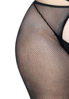 Verführerische Strumpfhose mit Strappy-Design und offenem Schritt Queen Size | Leg Avenue