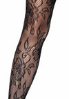 Elegante Strapsstrümpfe mit Spitzenbund und Strapsgürtel in schwarz | Leg Avenue