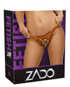 Strap-on-Jock aus Leder in Naturoptik mit Metalldetails von ZADO