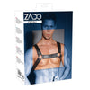 Verstellbarer Herren-Harness aus robustem Leder von ZADO – Ansicht 7