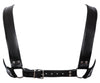 Verstellbarer Herren-Harness aus robustem Leder von ZADO – Ansicht 6