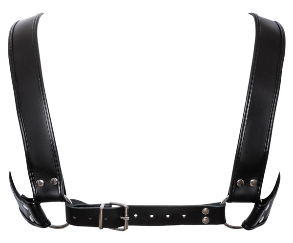 Verstellbarer Herren-Harness aus robustem Leder von ZADO – Ansicht 6