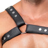 Einseitiges Brustharness aus doppellagigem Leder von ZADO – Ansicht 6