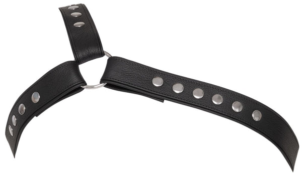Einseitiges Brustharness aus doppellagigem Leder von ZADO – Ansicht 8