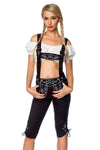 Trachtenhose mit Stickereien schwarz | Dirndline SALE