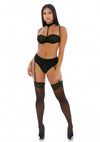 Dessous Set im reizvollen Leo-Look - Schwarz | Shots SALE