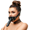 Knebel aus Leder mit Außen-Dildo von ZADO – Ansicht 2