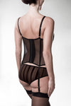 Verführerisches Dessous-Set mit Corsage und Strumpfbändern | Grey Velvet