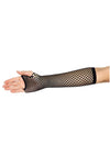 Schwarze verführerische Netzarmstulpen mit geometrischem Design von Leg Avenue – Ansicht 4