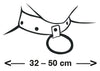 Halsfessel aus Leder mit dekorativem Ring von ZADO – Ansicht 8