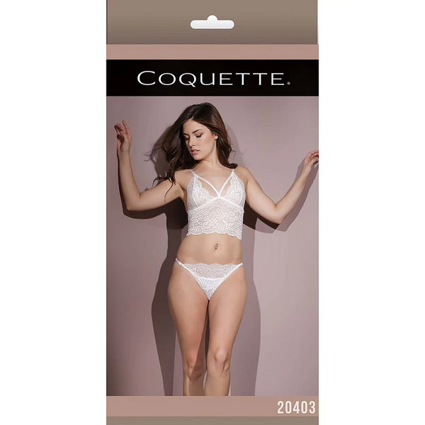 Bralette mit Höschen - Weiß | Shots