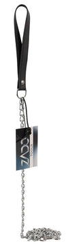 Robuste Leine mit Metallkette und Leder-Halteschlaufe von ZADO – Ansicht 6