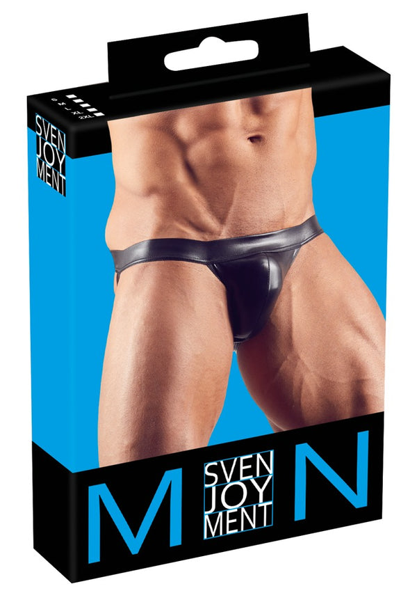 Elastischer Herren-Jock in glänzendem Schwarz von Svenjoyment