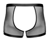 Schwarze komplett schrittoffene Herren-Pants in Netz-Wetlook-Mix von Svenjoyment – Ansicht 8