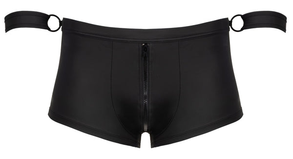 Schwarze pofreie Herren-Pants im Mattlook mit Reißverschluss von Svenjoyment – Ansicht 7