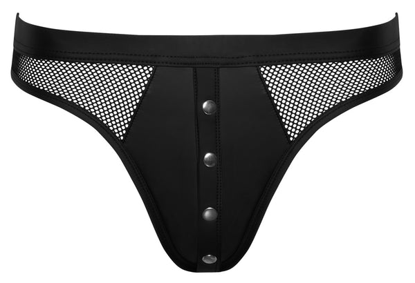 Schwarzer knackiger Herren-Riostring im Material-Mix von Svenjoyment – Ansicht 7
