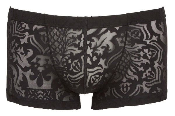Transparente Herren-Pants in samtiger Ausbrenner-Optik von Svenjoyment – Ansicht 4
