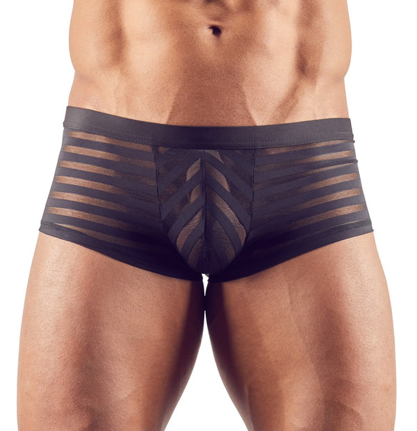 Figurbetonte Herren-Pants im semitransparenten Streifen-Look von Svenjoyment – Ansicht 2