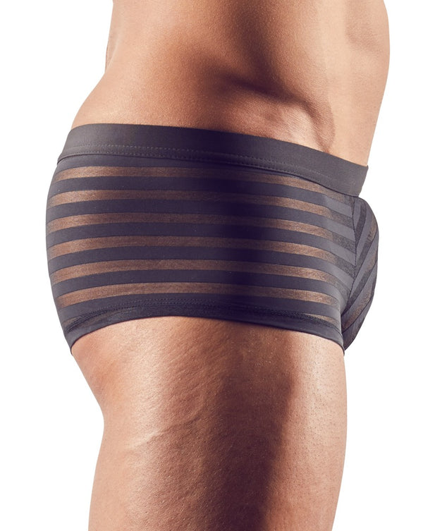 Figurbetonte Herren-Pants im semitransparenten Streifen-Look von Svenjoyment – Ansicht 3